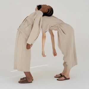 CORDERA Linen Bomber Cotton Ramie Textured Cargo Utility Jacket Early Monica New